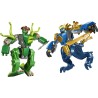 LEGO 71853 NINJAGO Duello con il Drago-Mech di Jay - Giocattolo Ninja con 2 Action Figure, 2 Minifigure, Katana e Spade - Idea 