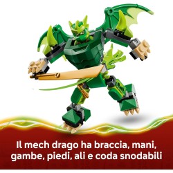 LEGO 71862 NINJAGO Battle Pack Mech Drago di Lloyd - Giocattolo Ninja con Action Figure, 3 Minifigure e Katana - Decorazione Ca