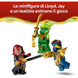LEGO 71862 NINJAGO Battle Pack Mech Drago di Lloyd - Giocattolo Ninja con Action Figure, 3 Minifigure e Katana - Decorazione Ca
