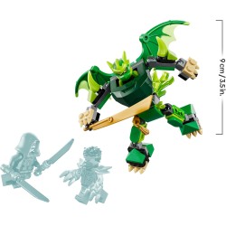 LEGO 71862 NINJAGO Battle Pack Mech Drago di Lloyd - Giocattolo Ninja con Action Figure, 3 Minifigure e Katana - Decorazione Ca