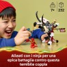 LEGO 71863 NINJAGO Zilvar e Grimtak la Bestia Drago - Giocattolo Ninja con Action Figure e 3 Minifigure tra cui Kai e Nya