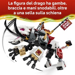 LEGO 71863 NINJAGO Zilvar e Grimtak la Bestia Drago - Giocattolo Ninja con Action Figure e 3 Minifigure tra cui Kai e Nya