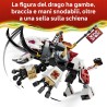 LEGO 71863 NINJAGO Zilvar e Grimtak la Bestia Drago - Giocattolo Ninja con Action Figure e 3 Minifigure tra cui Kai e Nya