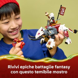 LEGO 71863 NINJAGO Zilvar e Grimtak la Bestia Drago - Giocattolo Ninja con Action Figure e 3 Minifigure tra cui Kai e Nya