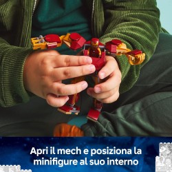 LEGO | 76307 Marvel Mech di Iron Man Contro Ultron - Action Figure Giocattolo Snodabile da Costruire con 2 Minifigure