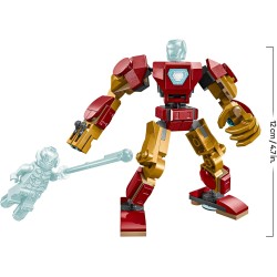 LEGO | 76307 Marvel Mech di Iron Man Contro Ultron - Action Figure Giocattolo Snodabile da Costruire con 2 Minifigure