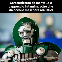 LEGO | 76345 Marvel Busto del Dottor Destino - Kit di Modellismo per Adulti da Esposizione con Minifigure da Collezione e Targh