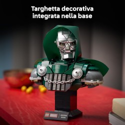 LEGO | 76345 Marvel Busto del Dottor Destino - Kit di Modellismo per Adulti da Esposizione con Minifigure da Collezione e Targh