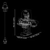 LEGO | 76345 Marvel Busto del Dottor Destino - Kit di Modellismo per Adulti da Esposizione con Minifigure da Collezione e Targh