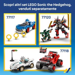 LEGO 77119 Sonic the Hedgehog Tornado-1 di Tails - Aereo Giocattolo con Figurina di Badnik, Minifigure di Tails e Smeraldo del 