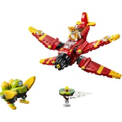 LEGO 77119 Sonic the Hedgehog Tornado-1 di Tails - Aereo Giocattolo con Figurina di Badnik, Minifigure di Tails e Smeraldo del 
