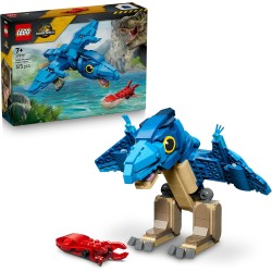 LEGO 77977 Jurassic World Dinosauro Bebè: Pteranodonte - Giocattolo Interattivo con Action Figure di Dino Articolata e Calamaro