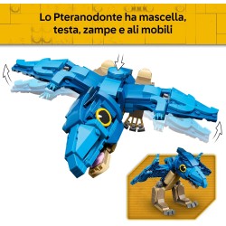 LEGO 77977 Jurassic World Dinosauro Bebè: Pteranodonte - Giocattolo Interattivo con Action Figure di Dino Articolata e Calamaro