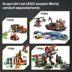 LEGO 77977 Jurassic World Dinosauro Bebè: Pteranodonte - Giocattolo Interattivo con Action Figure di Dino Articolata e Calamaro