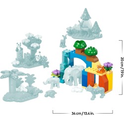 LEGO 10446 DUPLO Famiglie di Animali 3 in 1 - Gioco Didattico per Bambini e Bambine dai 2 Anni in su - Include figure di Tartar
