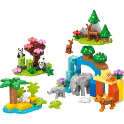 LEGO 10446 DUPLO Famiglie di Animali 3 in 1 - Gioco Didattico per Bambini e Bambine dai 2 Anni in su - Include figure di Tartar