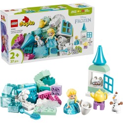 LEGO 10462 DUPLO Disney Scatola Creativa di Frozen con Elsa e Olaf - Giochi Didattici per la Motricità Fine dei Piccoli - Set M