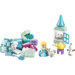 LEGO 10462 DUPLO Disney Scatola Creativa di Frozen con Elsa e Olaf - Giochi Didattici per la Motricità Fine dei Piccoli - Set M