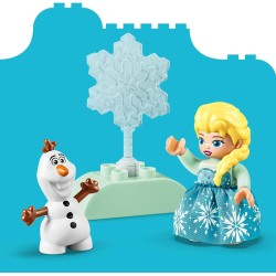 LEGO 10462 DUPLO Disney Scatola Creativa di Frozen con Elsa e Olaf - Giochi Didattici per la Motricità Fine dei Piccoli - Set M