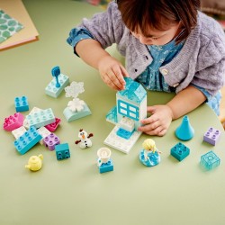 LEGO 10462 DUPLO Disney Scatola Creativa di Frozen con Elsa e Olaf - Giochi Didattici per la Motricità Fine dei Piccoli - Set M