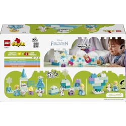 LEGO 10462 DUPLO Disney Scatola Creativa di Frozen con Elsa e Olaf - Giochi Didattici per la Motricità Fine dei Piccoli - Set M