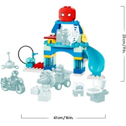 LEGO 10464 DUPLO Marvel Webquarters del Team Spidey - Gioco Didattico da Supereroi con 3 Personaggi e Moto Giocattolo