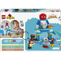 LEGO 10464 DUPLO Marvel Webquarters del Team Spidey - Gioco Didattico da Supereroi con 3 Personaggi e Moto Giocattolo