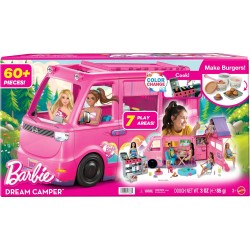 Mattel - Barbie Camper dei Sogni Playset con accessori da campeggio HRJ78