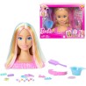 Mattel - Barbie - Styling Head Deluxe, capelli biondi con oltre 20 accessori per acconciature, fermagli per capelli a stella o 