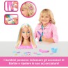 Mattel - Barbie - Styling Head Deluxe, capelli biondi con oltre 20 accessori per acconciature, fermagli per capelli a stella o 