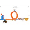 Hot Wheels Monster Trucks Sfida trofeo gira e capovolgi Playset