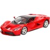 Bburago - Ferrari LaFerrari Rossa, Auto Diecast in Scala 1:24, Replica Dettagliata Hypercar Italiana, Bagagliaio Apribile, Lice