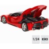 Bburago - Ferrari LaFerrari Rossa, Auto Diecast in Scala 1:24, Replica Dettagliata Hypercar Italiana, Bagagliaio Apribile, Lice