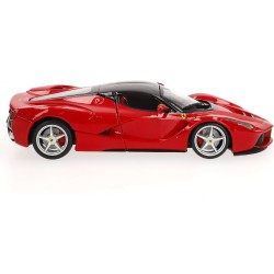 Bburago - Ferrari LaFerrari Rossa, Auto Diecast in Scala 1:24, Replica Dettagliata Hypercar Italiana, Bagagliaio Apribile, Lice