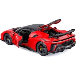 BBURAGO - Ferrari SF90 XX Stradale, Auto Diecast in Scala 1:24, Replica Dettagliata della Supercar, Porte e Bagagliaio Apribili