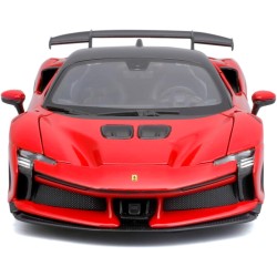 BBURAGO - Ferrari SF90 XX Stradale, Auto Diecast in Scala 1:24, Replica Dettagliata della Supercar, Porte e Bagagliaio Apribili