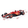 Bburago - Ferrari SF-24 Leclerc, Modello Scala 1:24, Figure Pilota