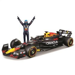 Bburago - Red Bull RB20 Verstappen, Modello Scala 1:24, Figure Pilota