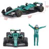 Bburago - Aston Martin AMR25 Alonso, Modello Scala 1:24, Figure Pilota