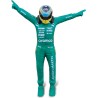 Bburago - Aston Martin AMR25 Alonso, Modello Scala 1:24, Figure Pilota