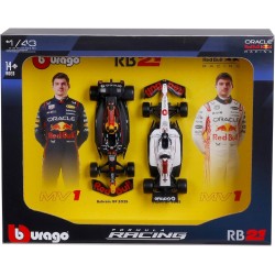 Bburago 1/43 Racing - Red Bull RB21 2PK Modelli da collezione per 14+ anni