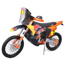 Maisto - Red Bull KTM 450 Rally Dakar 2024, Modellino Moto Diecast 1:6, Replica Rally con Livrea Ufficiale, Dettagli Realistici