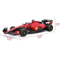 MAISTO TECH Veicolo Radiocomandato Ferrari SF-23 Leclerc Scala 1:24, RC 2,4 GHz con Batteria al Litio e Sterzo Semi Proporziona