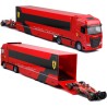 BBURAGO Iveco S-Way 570 Racing con Ferrari SF-24 #16 Leclerc, Set Diecast in Scala 1:43, Bisarca Dettagliata con Auto F1, Licen