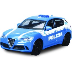 BBURAGO - Auto Polizia - Modellino Realistico Auto in Scala 1:43 (Scelta Casuale tra i Modelli Disponibili), Licenza Ufficiale 