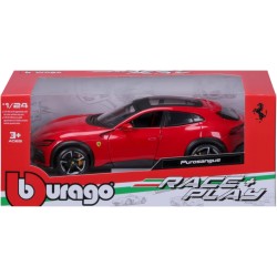 BBURAGO Ferrari Purosangue R&P - Modellino Realistico Auto in Scala 1:24, Licenza Ufficiale Ferrari, Età Consigliata 3+ Anni