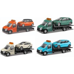 BBURAGO - Carro Attrezzi con Auto Bburago - Modellino Realistico Carro Attrezzi in Scala 1:43 (Scelta Casuale tra i Modelli Dis