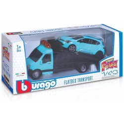 BBURAGO - Carro Attrezzi con Auto Bburago - Modellino Realistico Carro Attrezzi in Scala 1:43 (Scelta Casuale tra i Modelli Dis