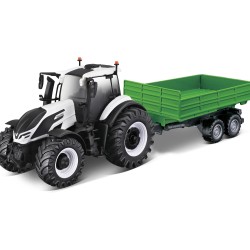 BBURAGO Trattori Motorizzati con Rimorchio - Modellino Realistico Trattore di 10 CM (Scelta Casuale tra i Modelli Disponibili),