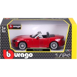 Bburago - FIAT 124 SPIDER 2016 1:24 ROSSO